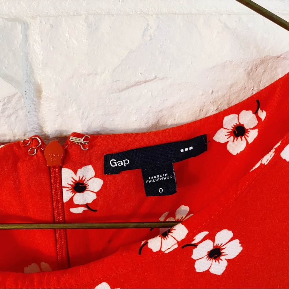Gap Short Sleeve Floral Dress Size 0 - Picture 3 of 4